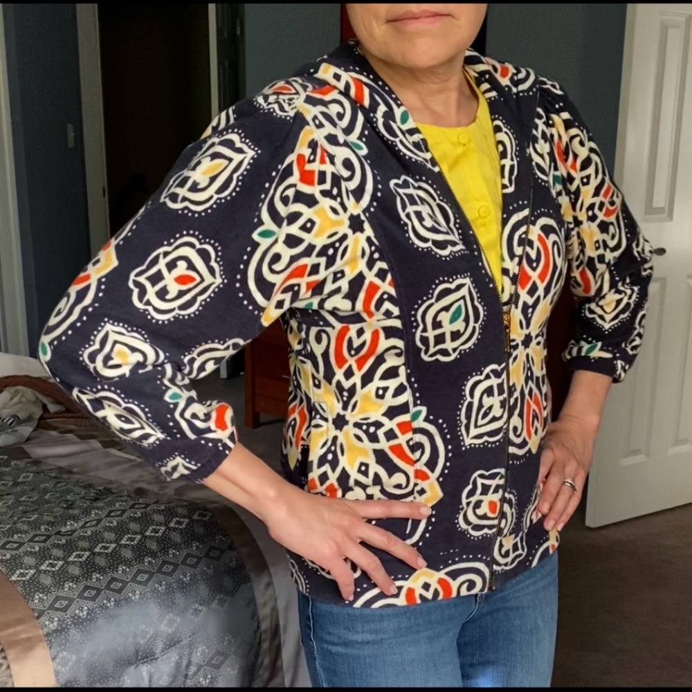 Hooded zip up jacket